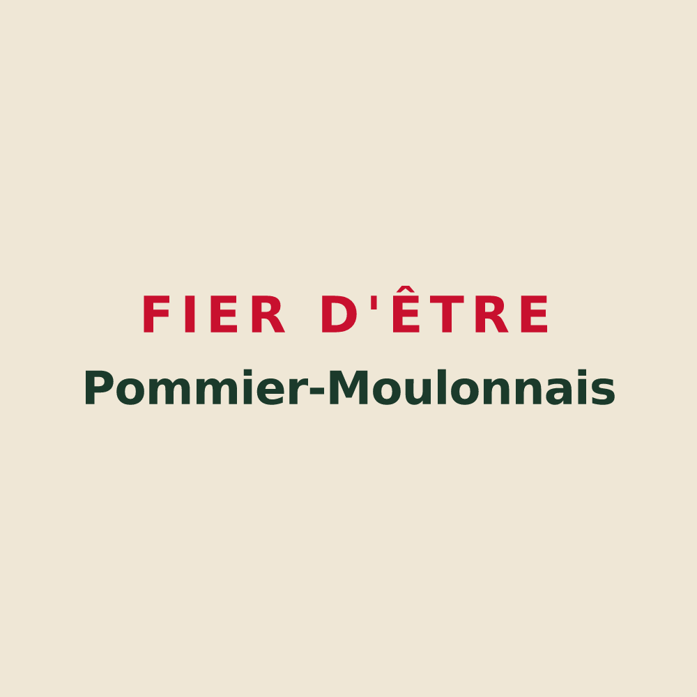 Tote bag « Fier d'être Pommier-Moulonnais » — design pour Pommiers-Moulons