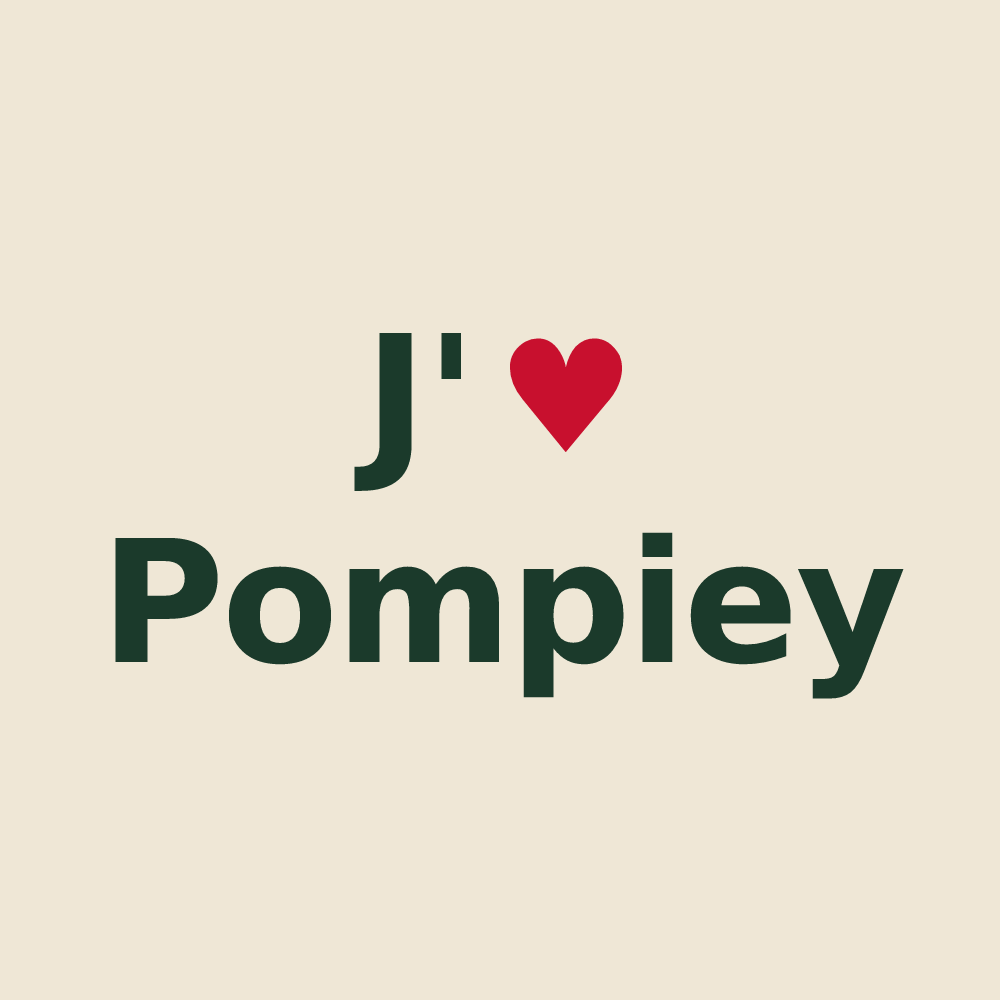 Tote bag personnalisé Pompiey — design J'aime Pompiey