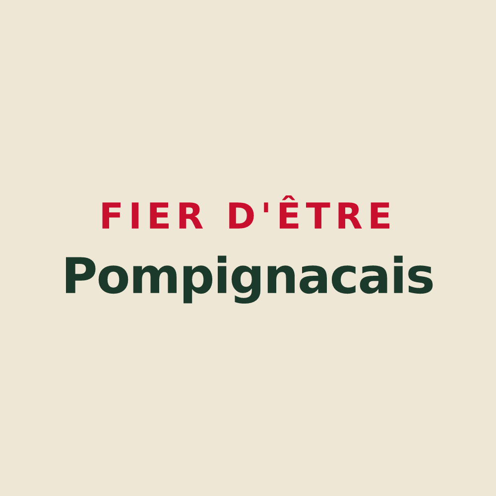 Tote bag « Fier d'être Pompignacais » — design pour Pompignac