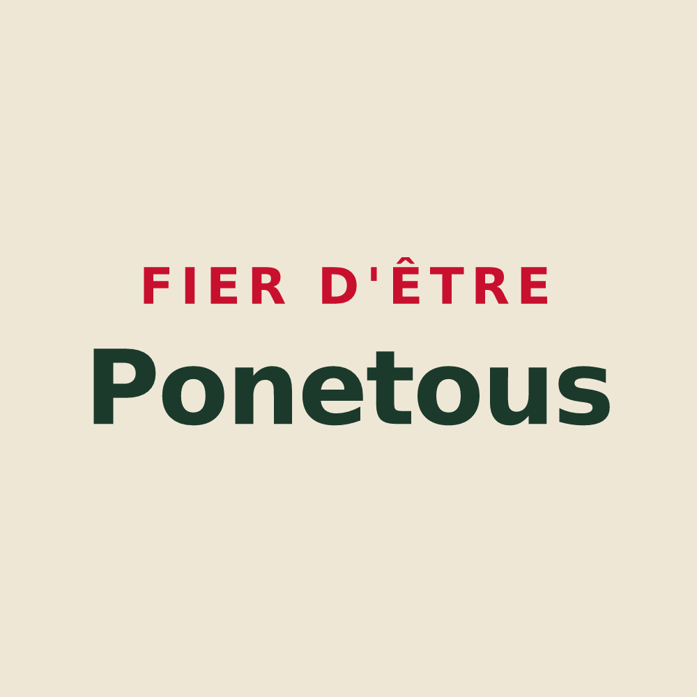 Tote bag « Fier d'être Ponetous » — design pour Ponet-et-Saint-Auban