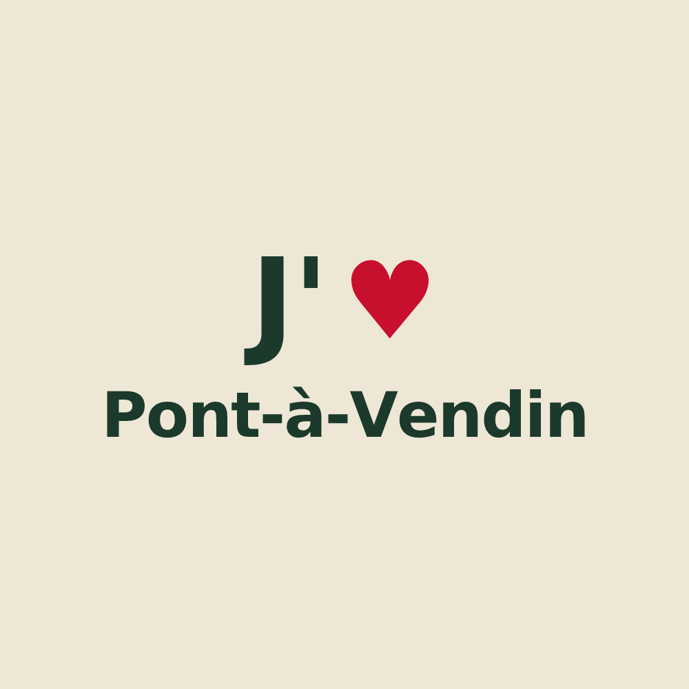 Tote bag personnalisé Pont-à-Vendin — design J'aime Pont-à-Vendin