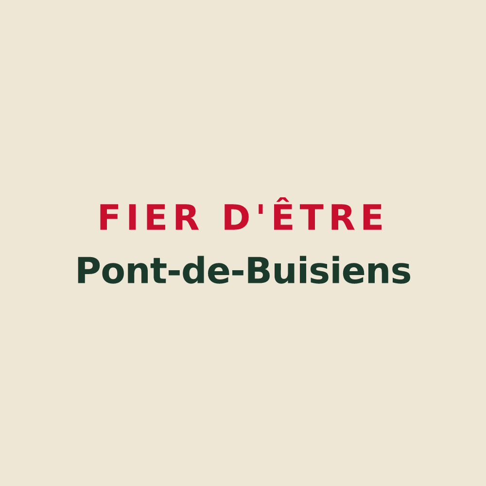 Tote bag « Fier d'être Pont-de-Buisiens » — design pour Pont-de-Buis-lès-Quimerch