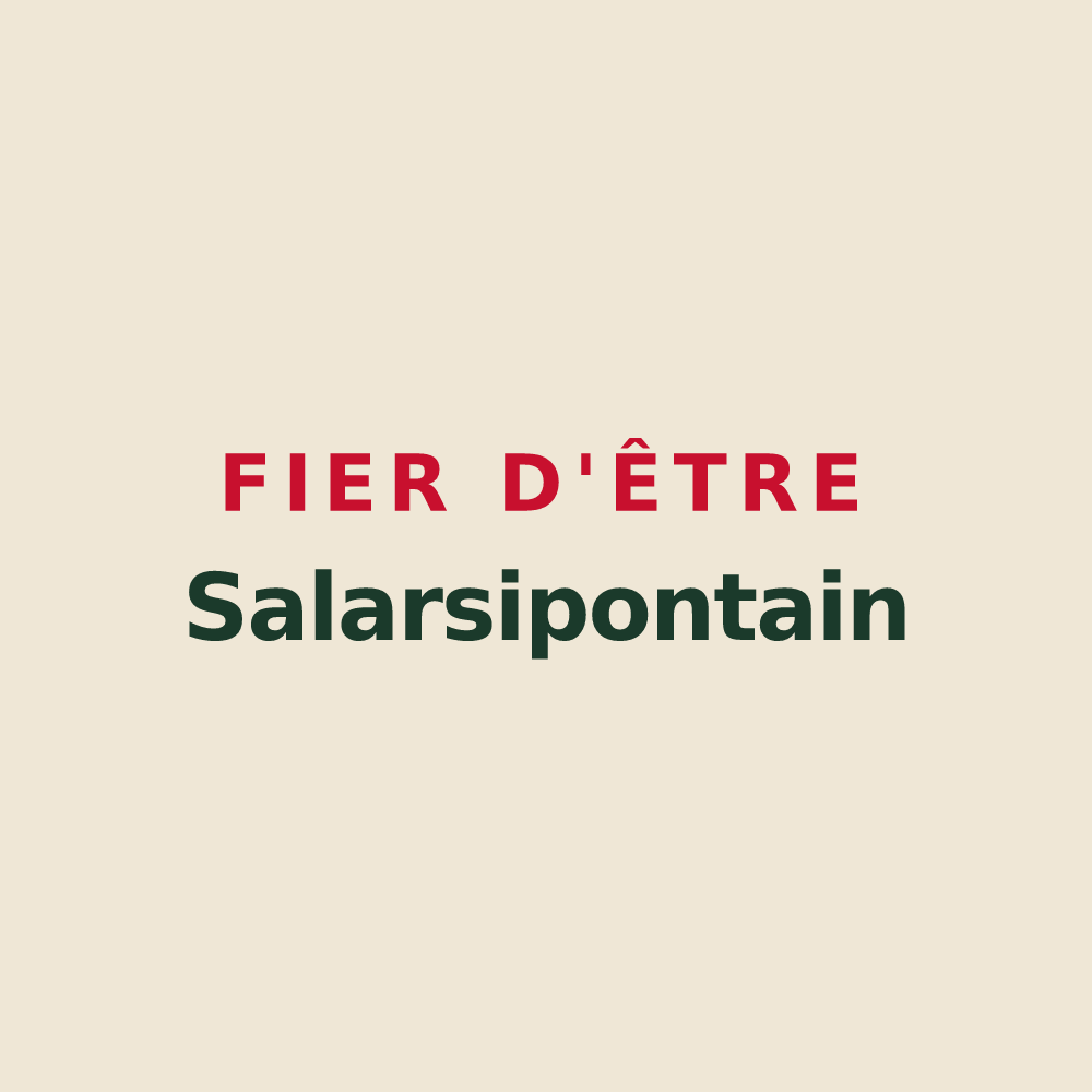 Tote bag « Fier d'être Salarsipontain » — design pour Pont-de-Salars