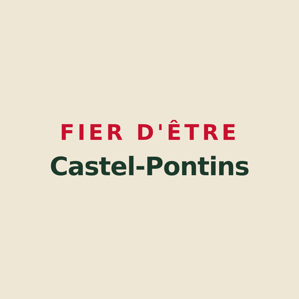 Tote bag « Fier d'être Castel-Pontins » — design pour Pont-du-Château