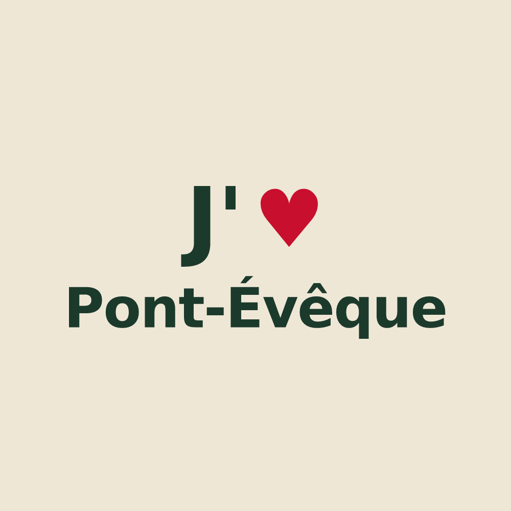 Tote bag personnalisé Pont-Évêque — design J'aime Pont-Évêque