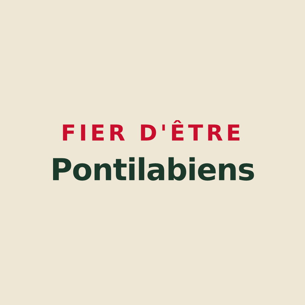 Tote bag « Fier d'être Pontilabiens » — design pour Pont-l'Abbé-d'Arnoult