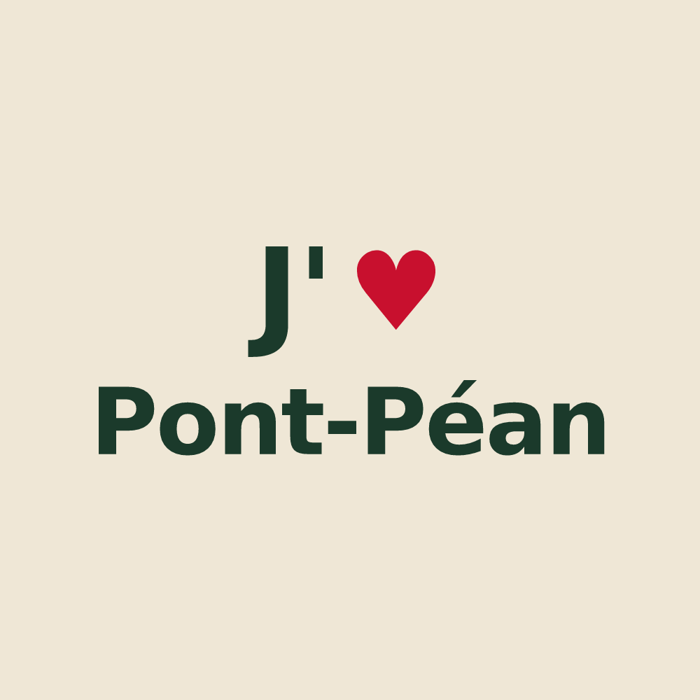 Tote bag personnalisé Pont-Péan — design J'aime Pont-Péan