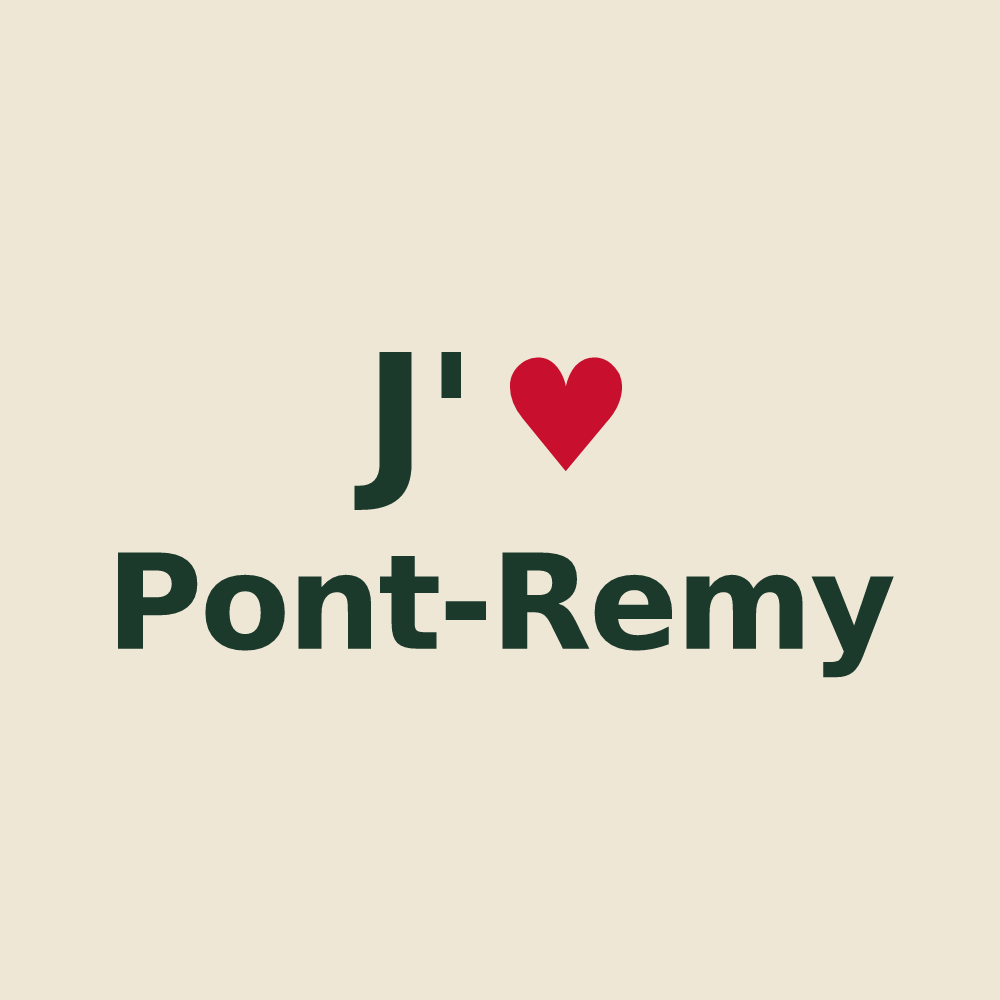 Tote bag personnalisé Pont-Remy — design J'aime Pont-Remy