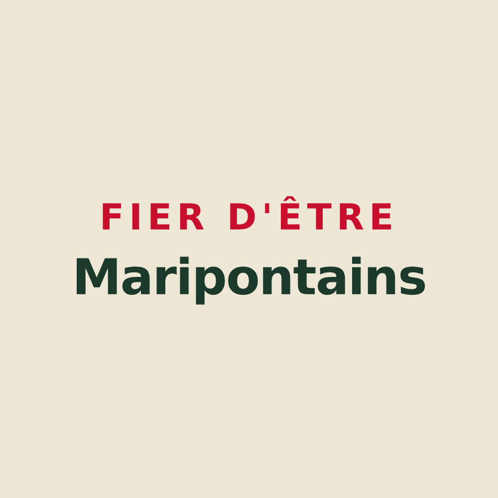 Tote bag « Fier d'être Maripontains » — design pour Pont-Sainte-Marie