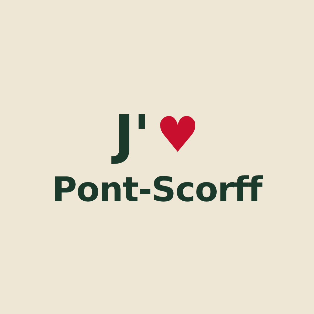 Tote bag personnalisé Pont-Scorff — design J'aime Pont-Scorff