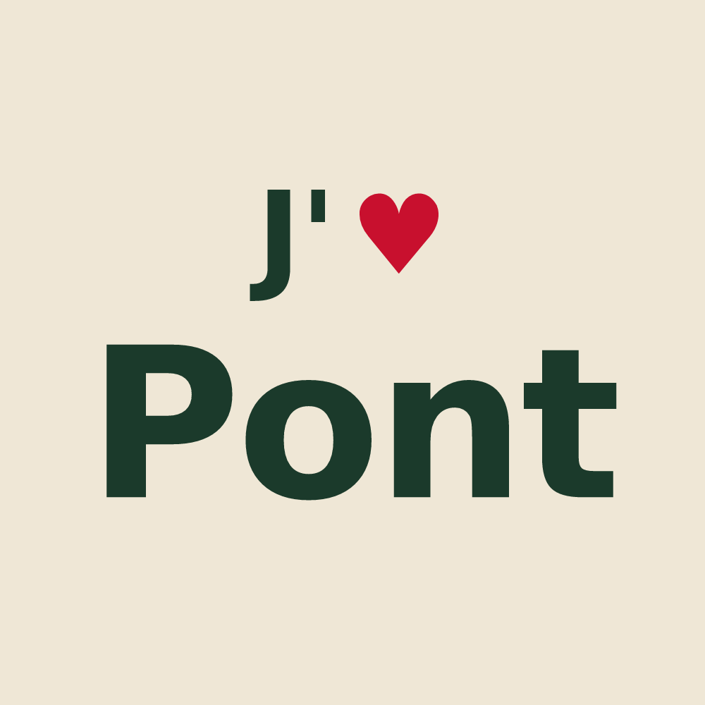 Tote bag personnalisé Pont — design J'aime Pont