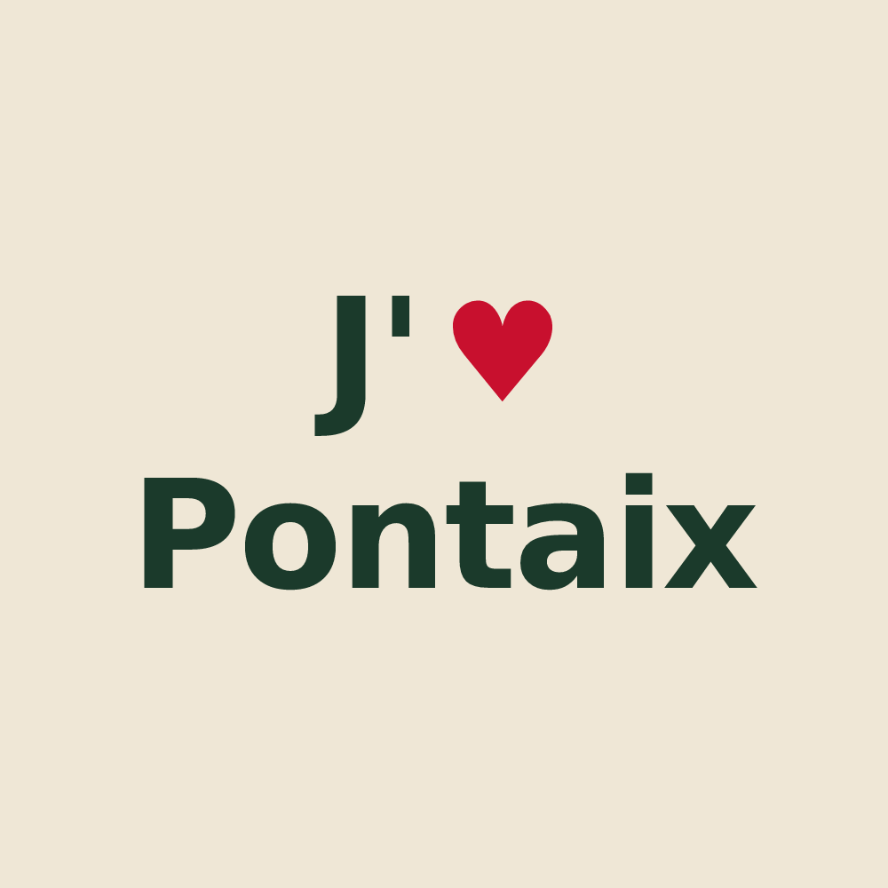 Tote bag personnalisé Pontaix — design J'aime Pontaix