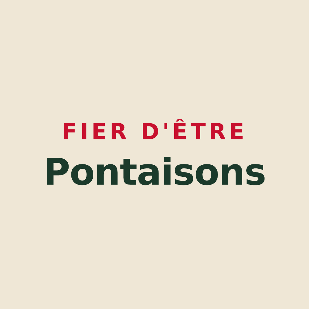 Tote bag « Fier d'être Pontaisons » — design pour Pontaix