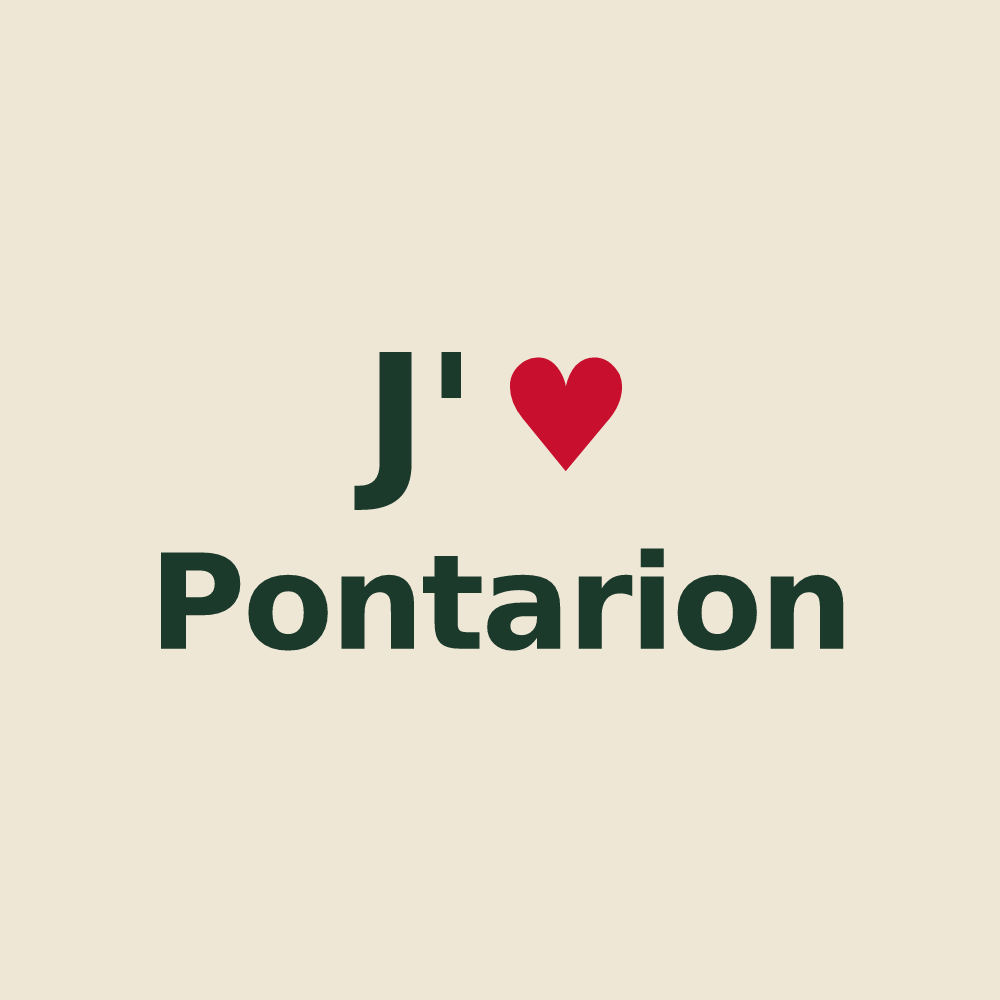 Tote bag personnalisé Pontarion — design J'aime Pontarion