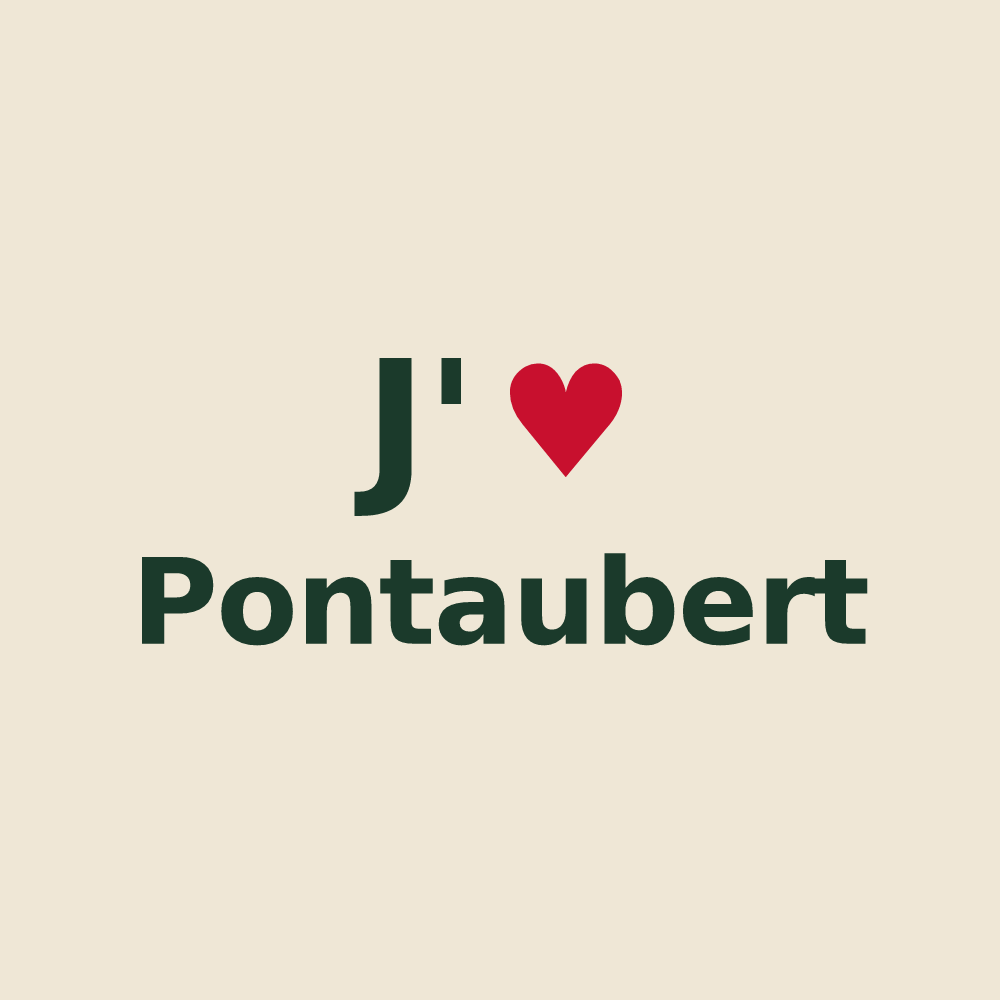 Tote bag personnalisé Pontaubert — design J'aime Pontaubert