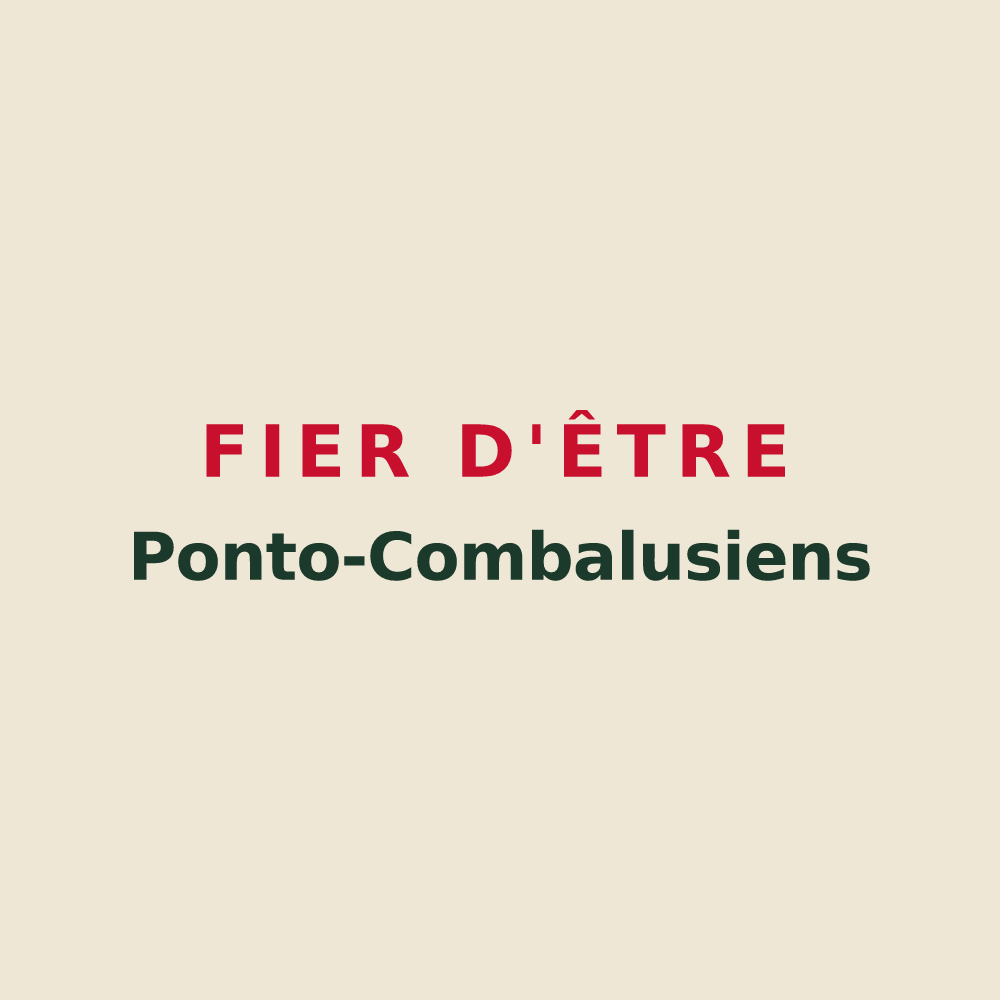 Tote bag « Fier d'être Ponto-Combalusiens » — design pour Pontault-Combault