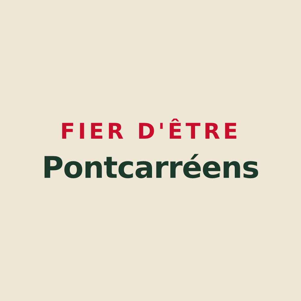 Tote bag « Fier d'être Pontcarréens » — design pour Pontcarré