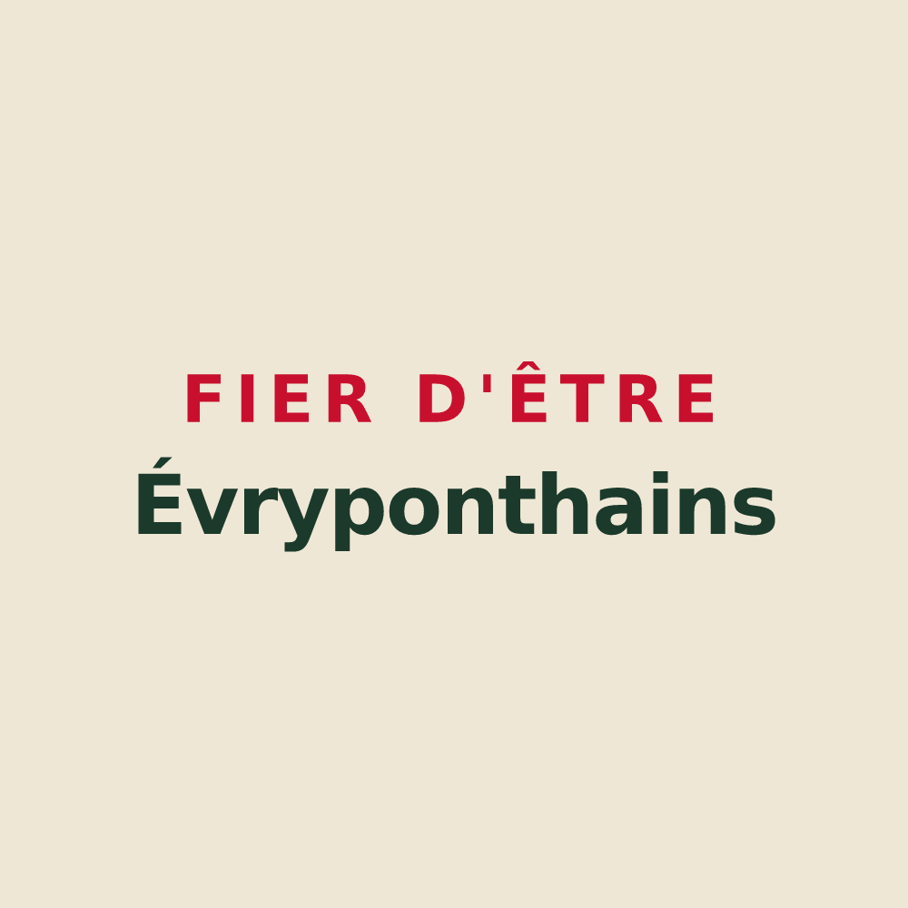 Tote bag « Fier d'être Évryponthains » — design pour Ponthévrard