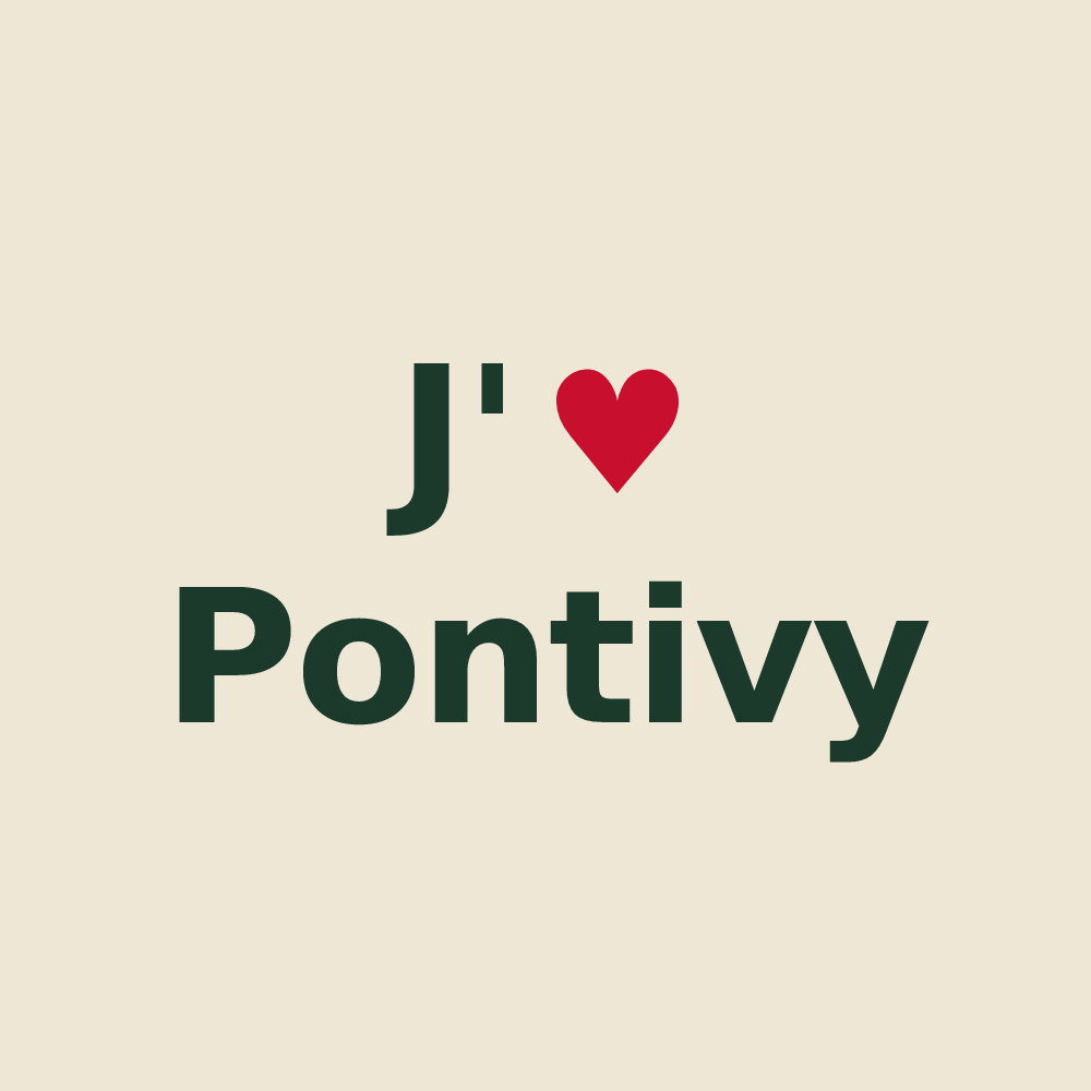 Tote bag personnalisé Pontivy — design J'aime Pontivy
