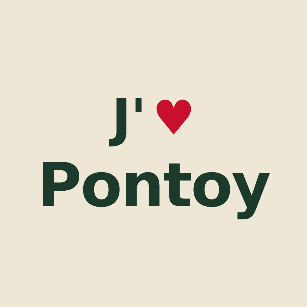 Tote bag personnalisé Pontoy — design J'aime Pontoy