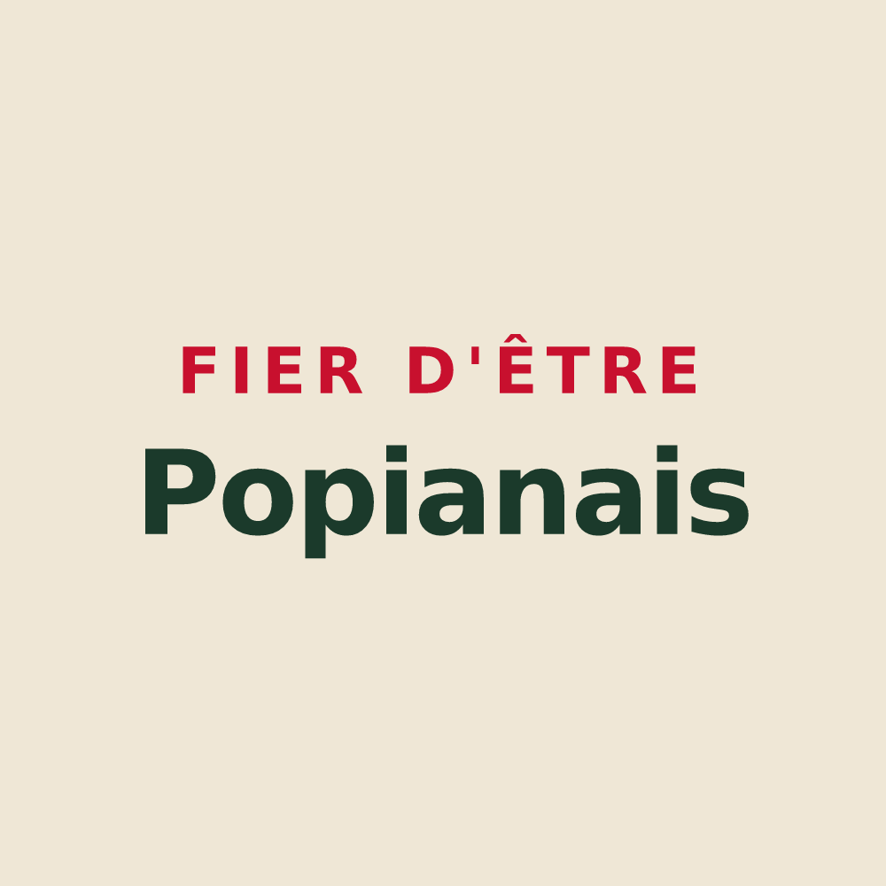 Tote bag « Fier d'être Popianais » — design pour Popian