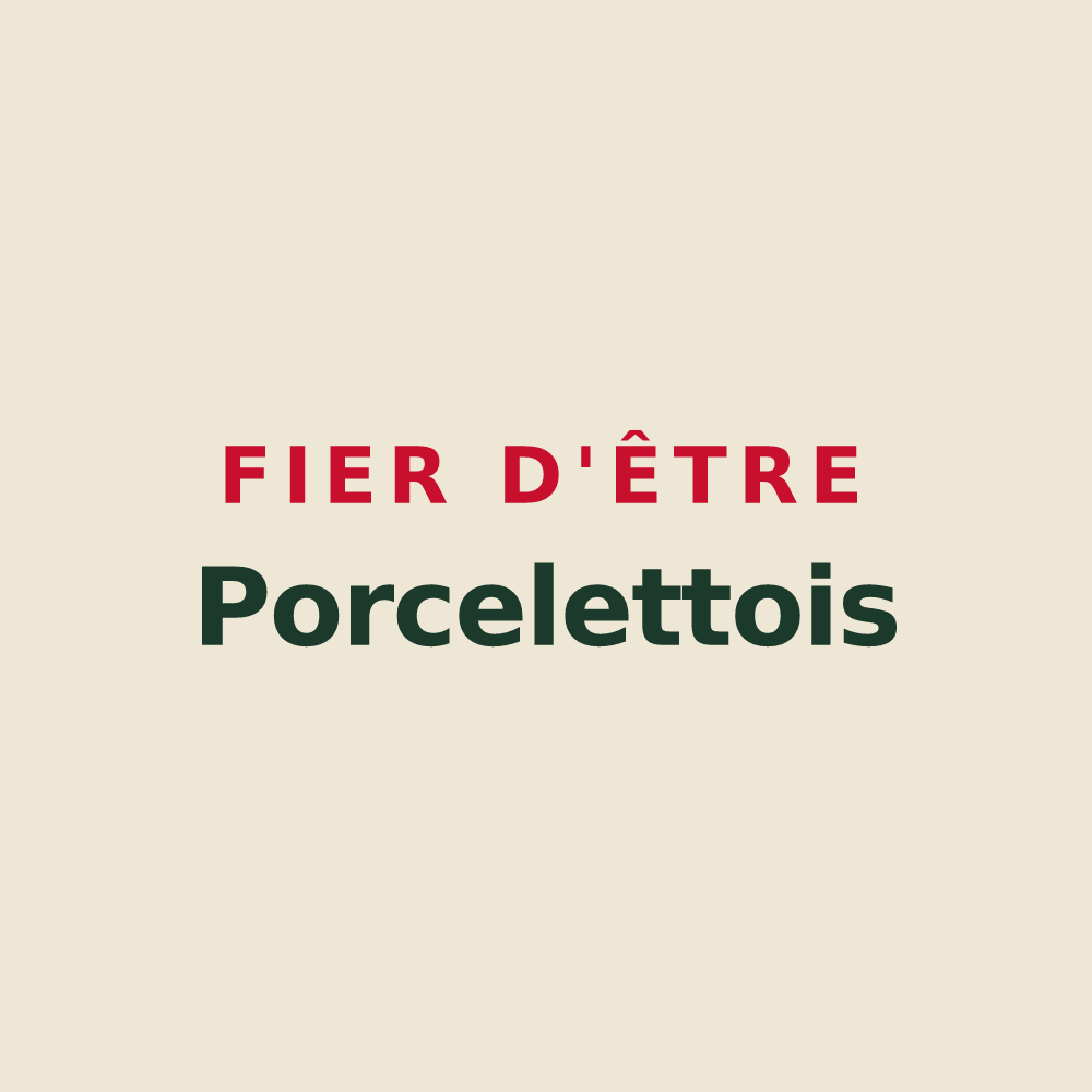Tote bag « Fier d'être Porcelettois » — design pour Porcelette