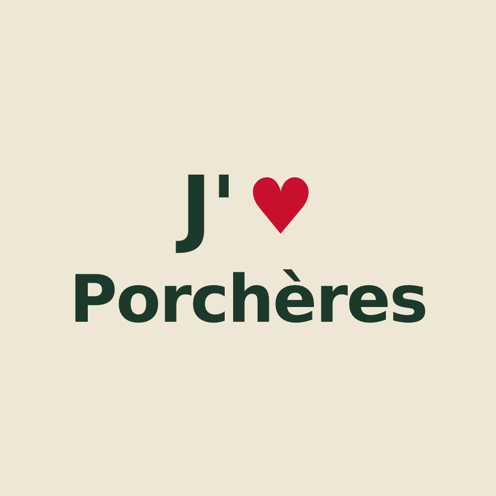 Tote bag personnalisé Porchères — design J'aime Porchères