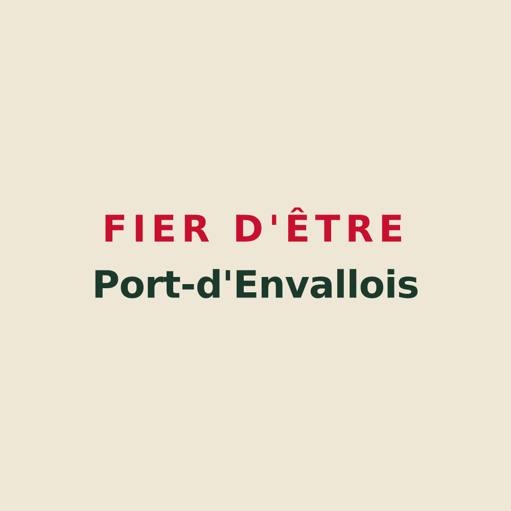 Tote bag « Fier d'être Port-d'Envallois » — design pour Port-d'Envaux