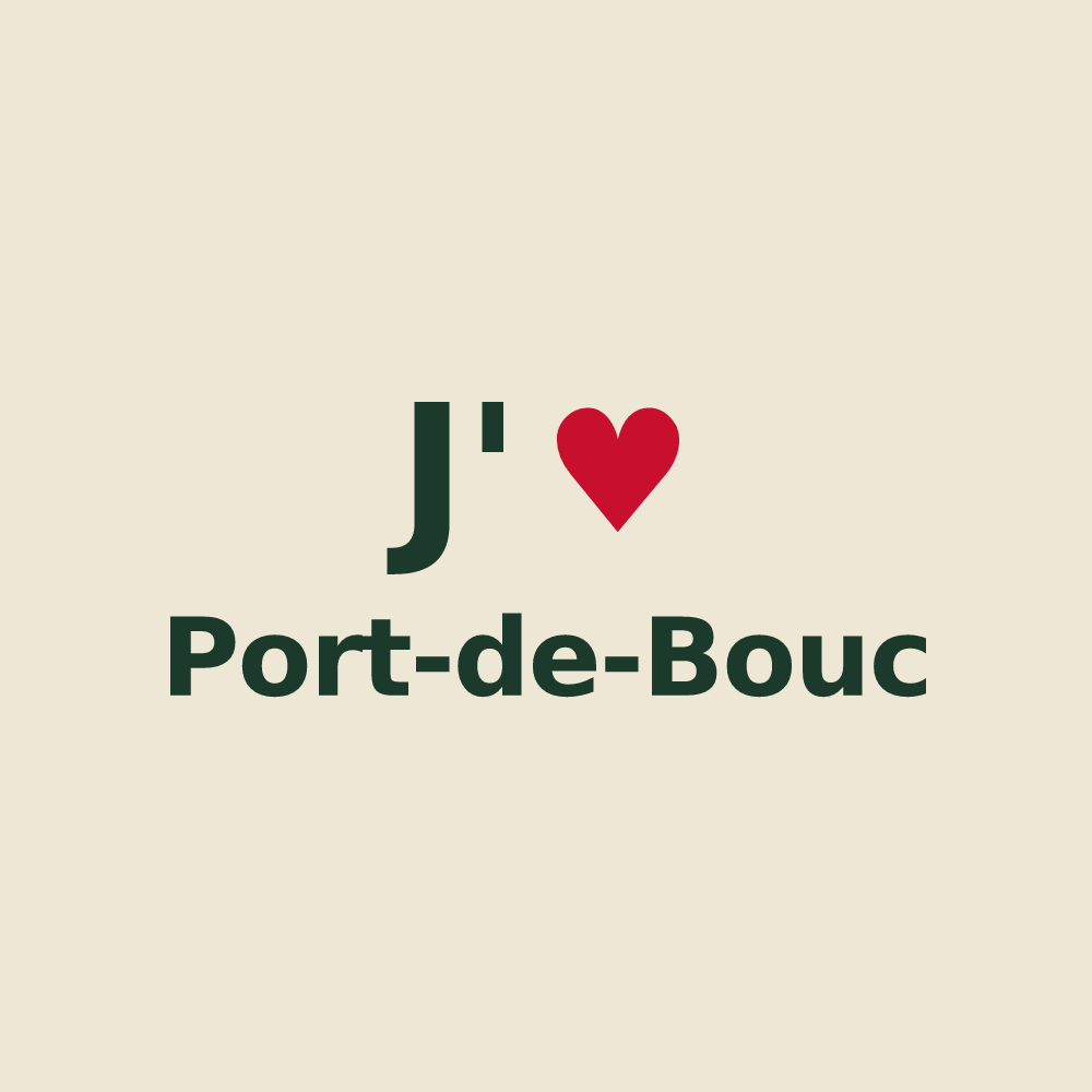 Tote bag personnalisé Port-de-Bouc — design J'aime Port-de-Bouc