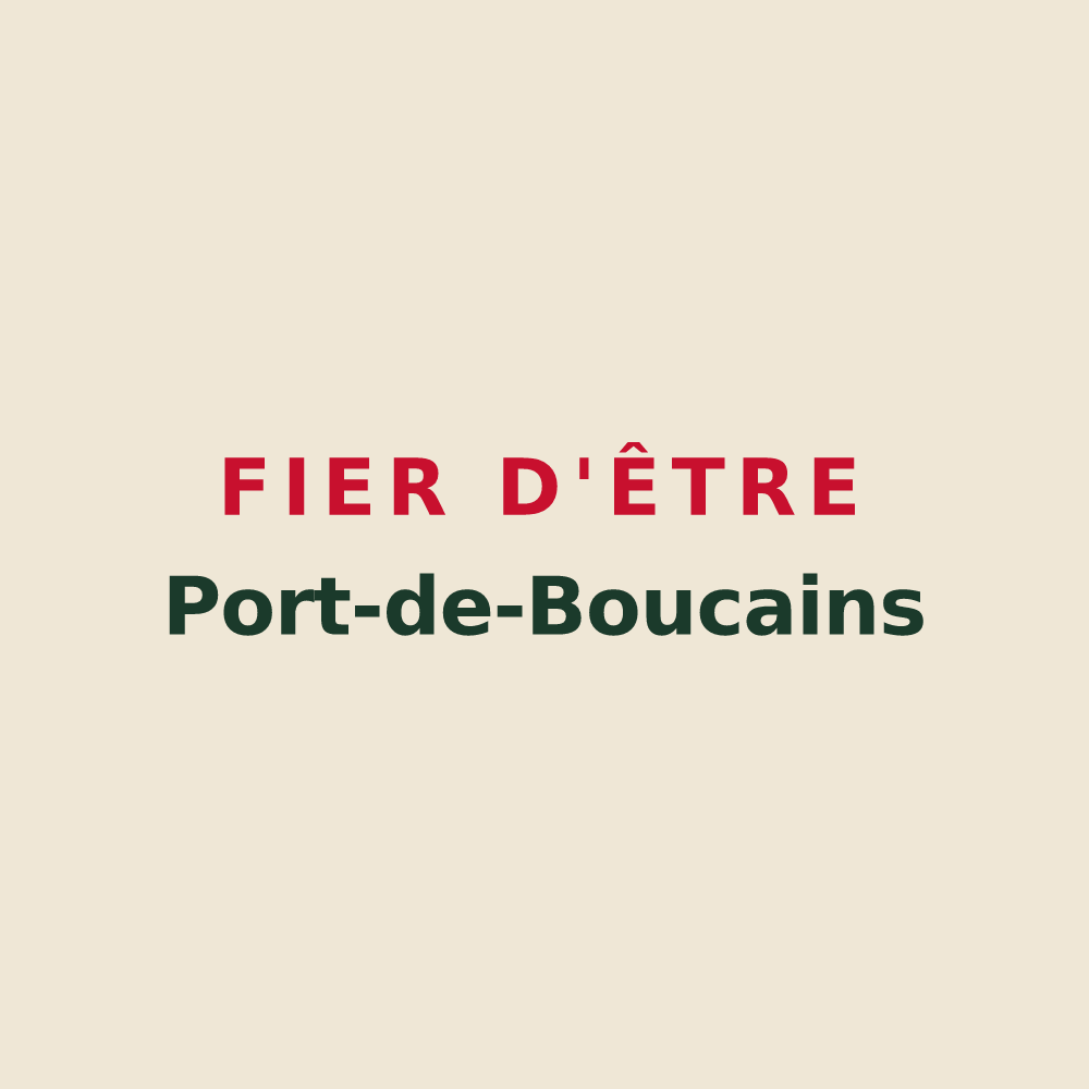 Tote bag « Fier d'être Port-de-Boucains » — design pour Port-de-Bouc
