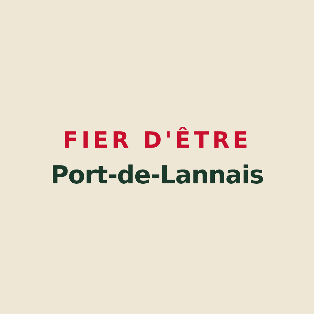 Tote bag « Fier d'être Port-de-Lannais » — design pour Port-de-Lanne