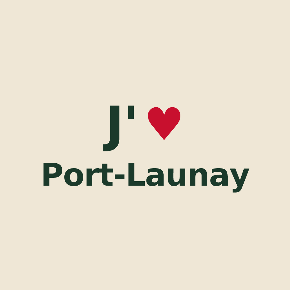 Tote bag personnalisé Port-Launay — design J'aime Port-Launay