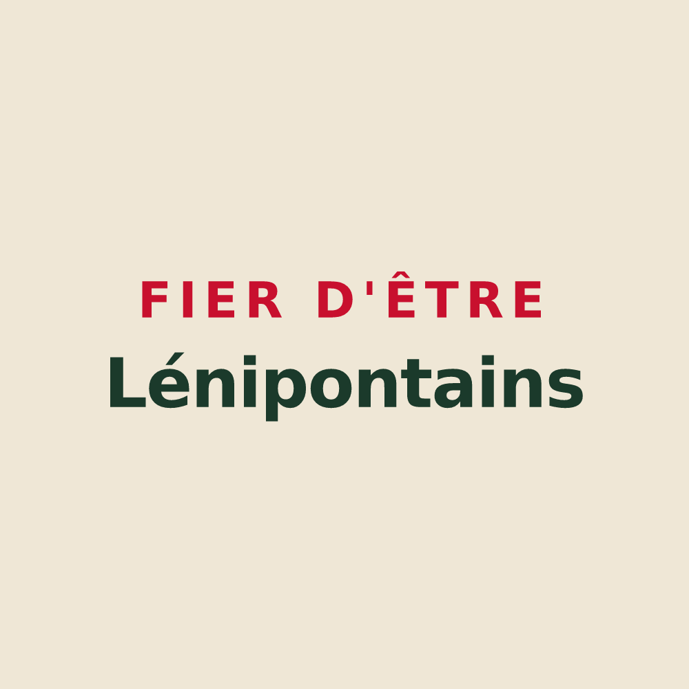 Tote bag « Fier d'être Lénipontains » — design pour Port-Lesney
