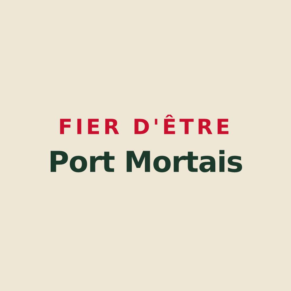 Tote bag « Fier d'être Port Mortais » — design pour Port-Mort