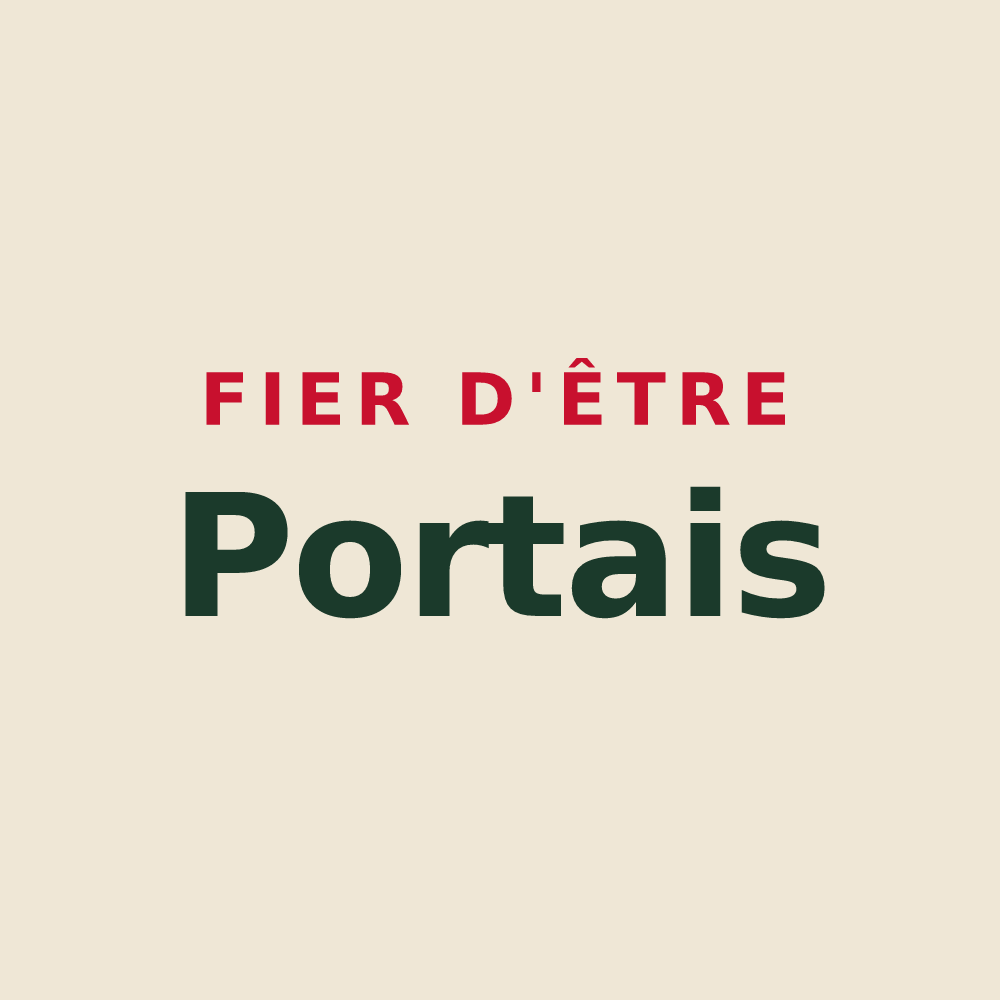 Tote bag « Fier d'être Portais » — design pour Port-Sainte-Marie