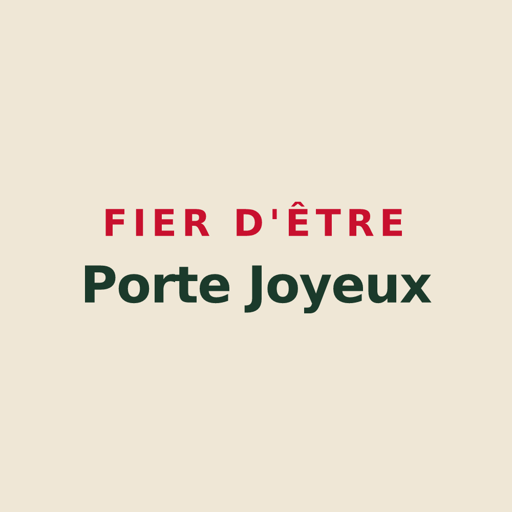Tote bag « Fier d'être Porte Joyeux » — design pour Porte-de-Seine