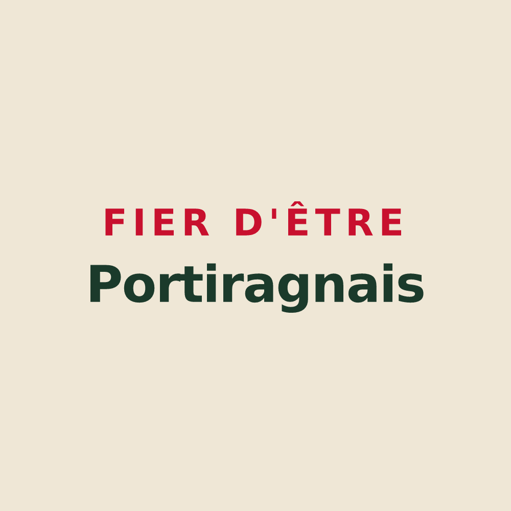 Tote bag « Fier d'être Portiragnais » — design pour Portiragnes