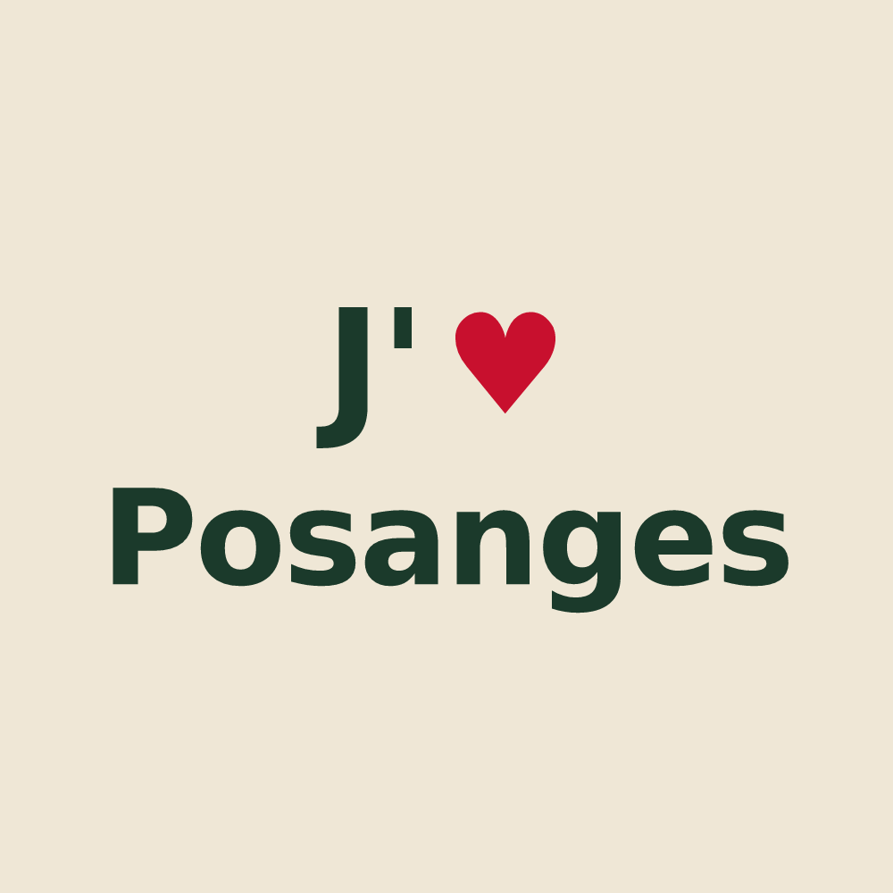 Tote bag personnalisé Posanges — design J'aime Posanges