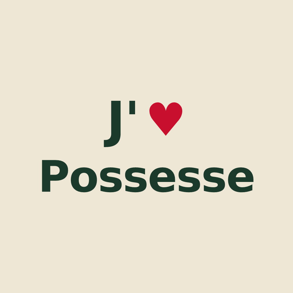 Tote bag personnalisé Possesse — design J'aime Possesse