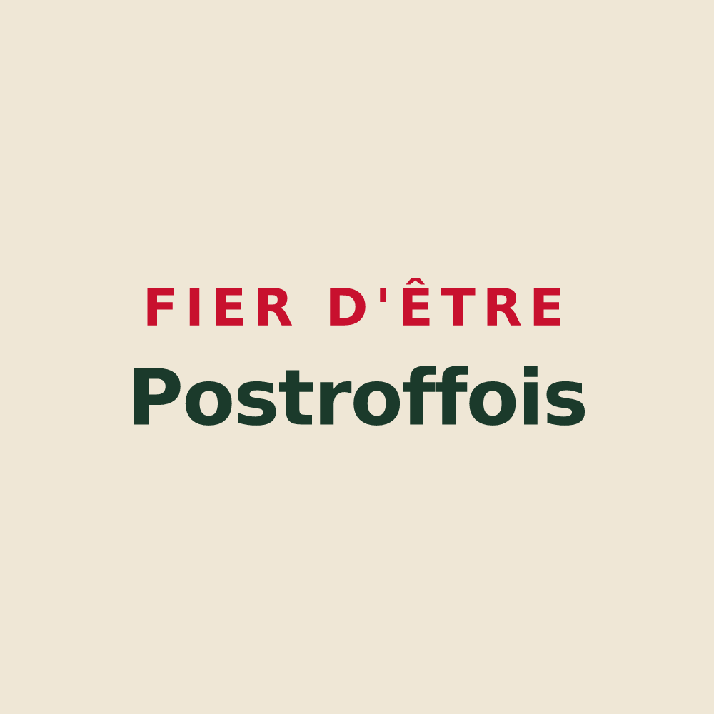 Tote bag « Fier d'être Postroffois » — design pour Postroff