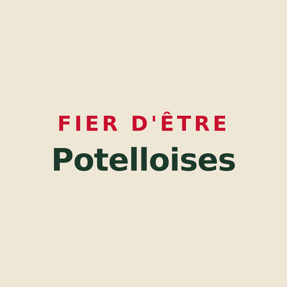 Tote bag « Fier d'être Potelloises » — design pour Potelle