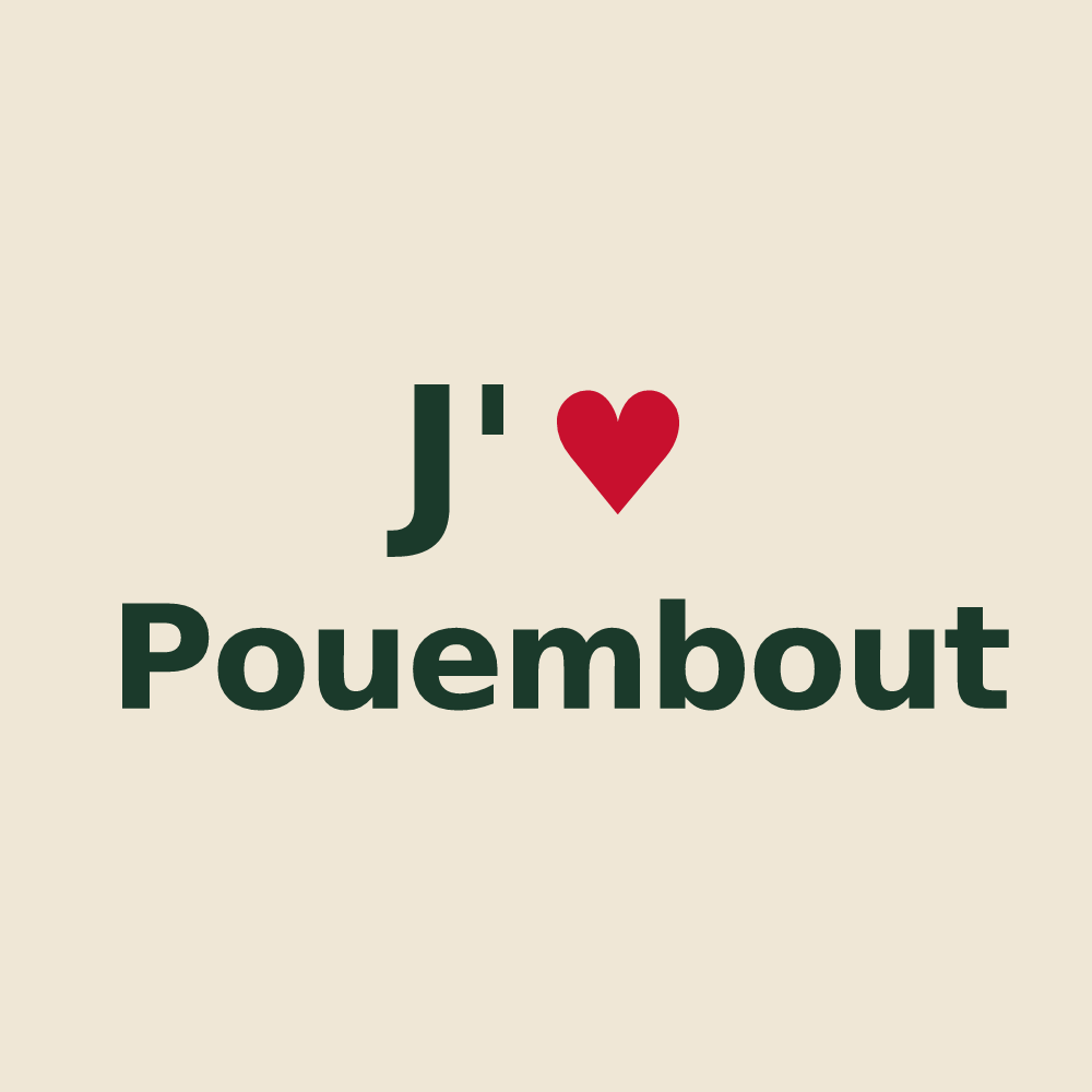 Tote bag personnalisé Pouembout — design J'aime Pouembout