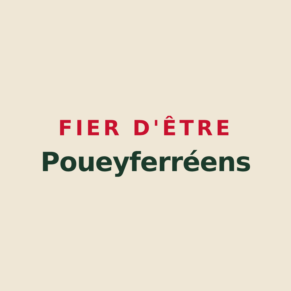 Tote bag « Fier d'être Poueyferréens » — design pour Poueyferré