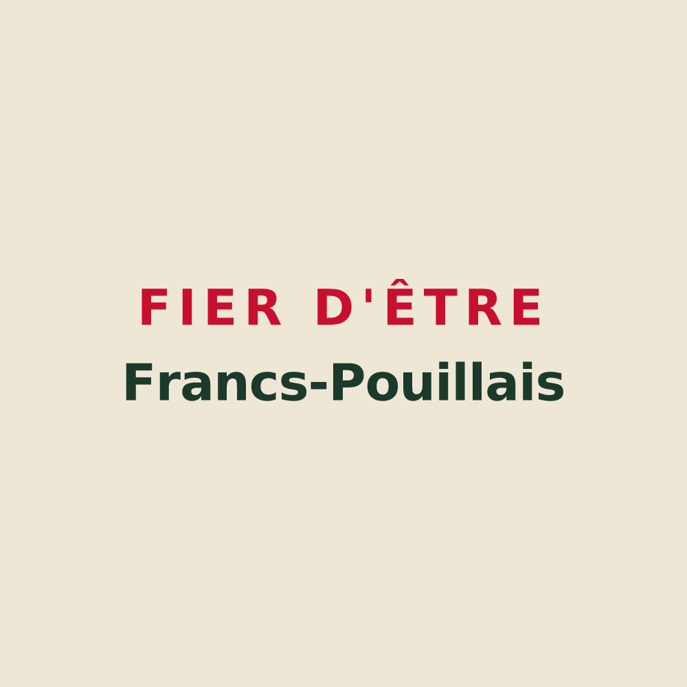 Tote bag « Fier d'être Francs-Pouillais » — design pour Pouilley-Français