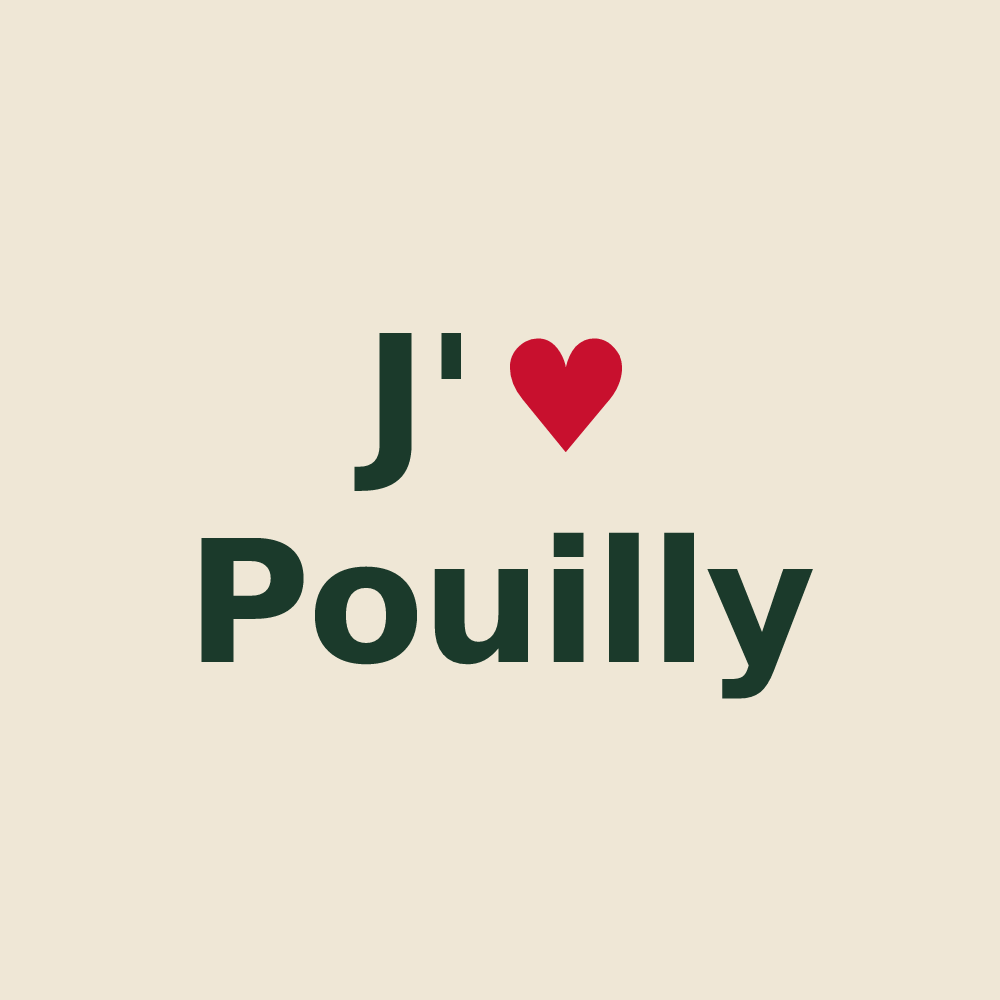 Tote bag personnalisé Pouilly — design J'aime Pouilly