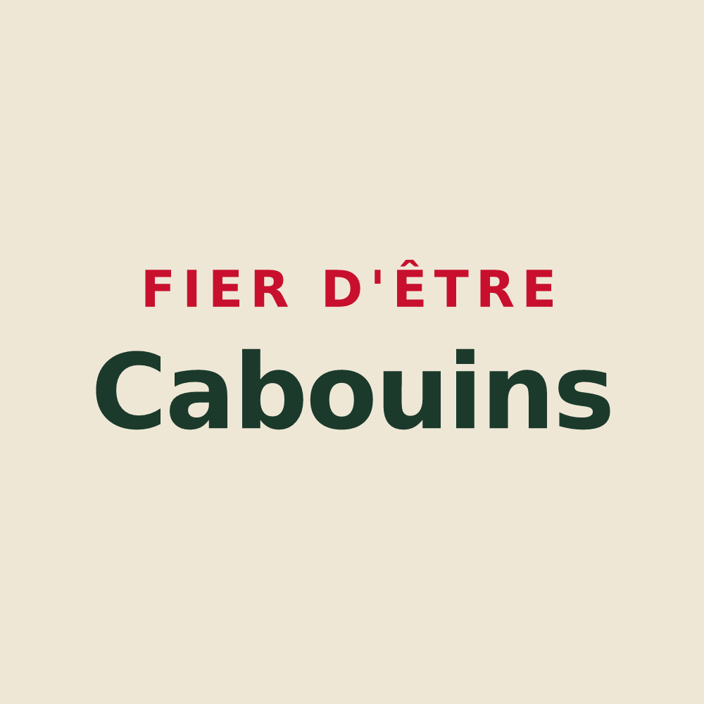 Tote bag « Fier d'être Cabouins » — design pour Pouligny-Saint-Pierre