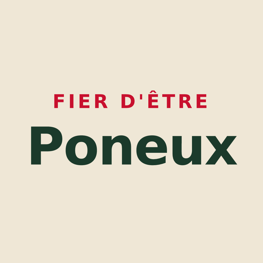 Tote bag « Fier d'être Poneux » — design pour Pournoy-la-Grasse