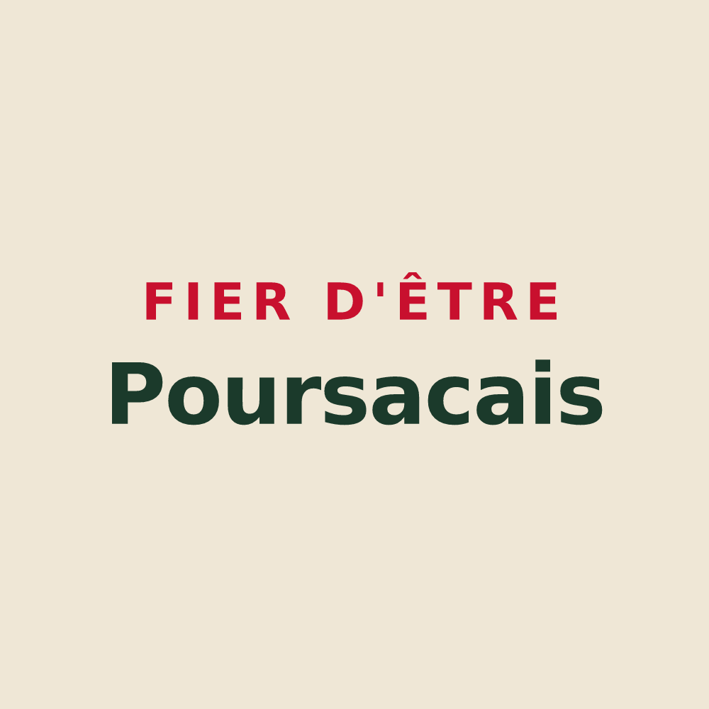 Tote bag « Fier d'être Poursacais » — design pour Poursac