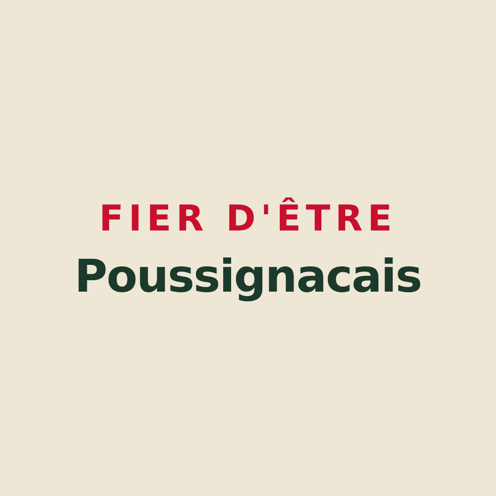 Tote bag « Fier d'être Poussignacais » — design pour Poussignac