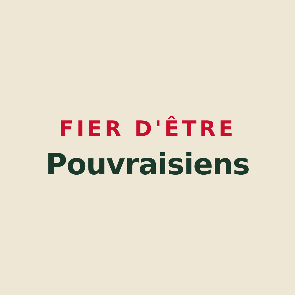 Tote bag « Fier d'être Pouvraisiens » — design pour Pouvrai